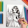 Princess Moments – 120 Elegant Adult Coloring Pages - Image 5