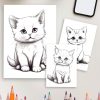 Whisker World – 105 Cat Coloring Pages - Image 4