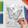 Wings of Grace – 50 Butterfly Coloring Pages - Image 5