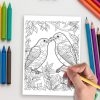 Birdsong Nature – 10 Tranquil Bird Coloring Pages - Image 5