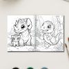 Dino Days – 52 Dinosaur Scene Coloring Pages - Image 2