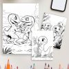 Dino Days – 52 Dinosaur Scene Coloring Pages - Image 3
