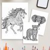 Wild & Whimsical – 163 Mandala Animal Coloring Pages - Image 4