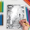 Gateways to Enchantment – 200 Fairy Portal Coloring Pages - Image 4