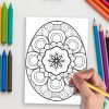 Eggscape into Easter – 160 Mandala Easter Egg Pages - Image 5